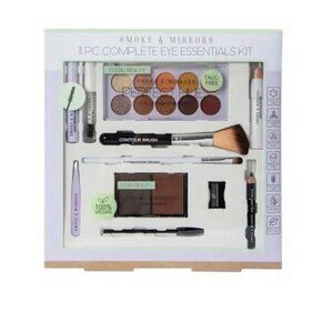 Smoke & Mirrors 11 PC Complete Eye Essentials Makeup Kit 100% Talc Free NWT